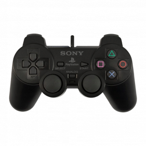 Геймпад Дротовий Sony PlayStation 2 DualShock 2 SCPH-10010 Black Б/У - Retromagaz