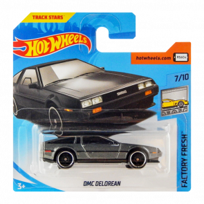 Машинка Базовая Hot Wheels DMC Delorean Factory Fresh 1:64 FJW11 Dark Grey - Retromagaz