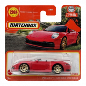 Машинка Велике Місто Matchbox Porsche 911 Carrera Cabriolet Highway 1:64 HVN24 Red