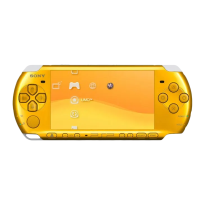 Консоль Sony PlayStation Portable Slim PSP-3ххх Модифицированная 32GB Bright Yellow + 5 Встроенных Игр Б/У - Retromagaz