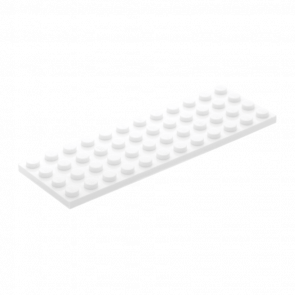 Пластина Lego Обычная 4 x 12 3029 4168072 White 4шт Б/У - Retromagaz