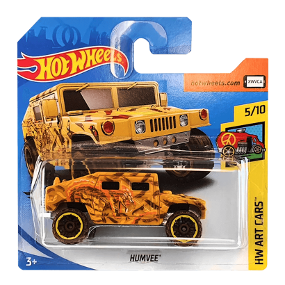 Машинка Базова Hot Wheels HMMWV Humvee Art Cars 1:64 GHC17 Tan - Retromagaz