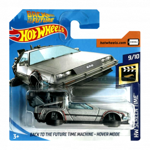 Машинка Базова Hot Wheels DeLorean DMC-12 Back to the Future Time Machine - Hover Mode Screen Time 1:64 FYC50 Silver - Retromagaz