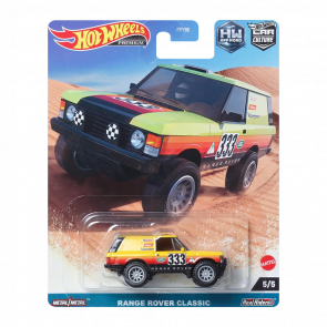 Машинка Premium Hot Wheels Range Rover Classic Off-Road 1:64 HKC71 Yellow - Retromagaz