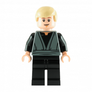 Фигурка Lego Джедай Luke Skywalker Dark Bluish Gray Jedi Robe Star Wars sw0433 Б/У - Retromagaz