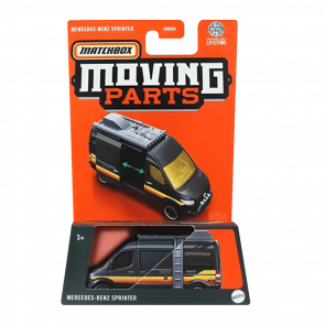 Тематична Машинка Matchbox Mercedes-Benz Sprinter Moving Parts 1:64 FWD28/HVM94 Black - Retromagaz