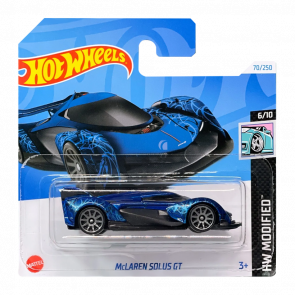 Машинка Базовая Hot Wheels McLaren Solus GT Modified 1:64 HTB68 Blue - Retromagaz