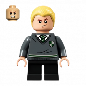 Фигурка Lego Harry Potter Draco Malfoy Slytherin Sweater with Crest Films hp267 Б/У - Retromagaz