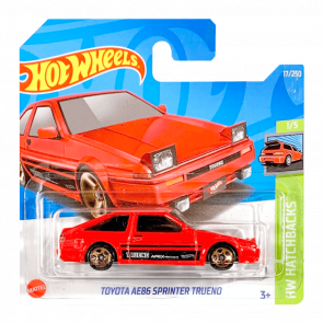 Машинка Базовая Hot Wheels Toyota AE86 Sprinter Trueno Hatchbacks 1:64 HCW77 Red - Retromagaz