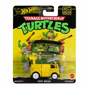 Машинка Premium Hot Wheels Teenage Mutant Ninja Turtles Party Wagon Pop Culture 1:64 HXF04 Yellow