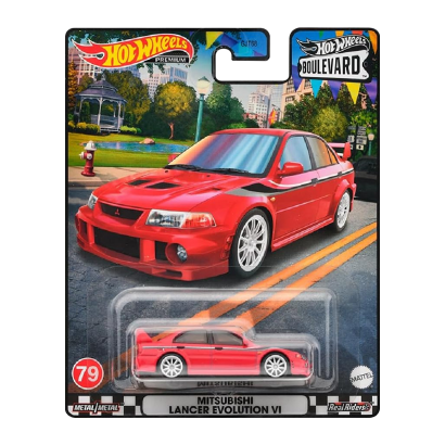 Машинка Premium Hot Wheels Mitsubishi Lancer Evolution VI Boulevard 1:64 GJT68/HKF26 Red - Retromagaz