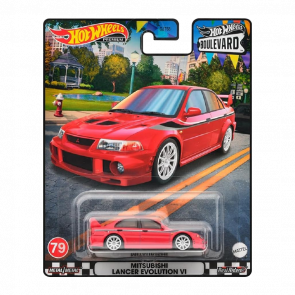 Машинка Premium Hot Wheels Mitsubishi Lancer Evolution VI Boulevard 1:64 GJT68/HKF26 Red - Retromagaz