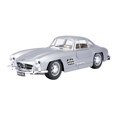 Машинка Bburago 1954 Mercedes-Benz 300 SL 1:24 Silver - Retromagaz