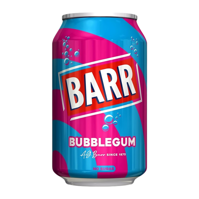 Напій Barr Bubblegum Zero Sugar 330ml - Retromagaz