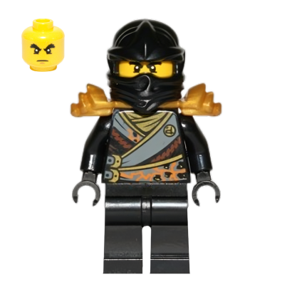 Фігурка Lego Ninja Cole Rebooted Shoulder Armor Ninjago njo139 Б/У - Retromagaz