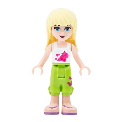 Фигурка Lego Girl Stephanie Lime Cropped Trousers Friends frnd028 Б/У - Retromagaz