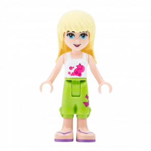 Фигурка Lego Girl Stephanie Lime Cropped Trousers Friends frnd028 Б/У