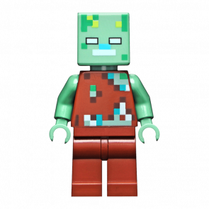 Фигурка Lego Minecraft Drowned Zombie Games min088 1 Б/У - Retromagaz