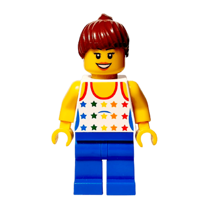 Фігурка Lego People 973pb0567 Shirt with Female Rainbow Stars Pattern City cty0233a Б/У - Retromagaz