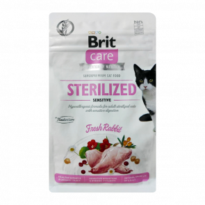 Сухий Корм для Котів Cтерилізованих Brit Care Sensitive Кролик 400g