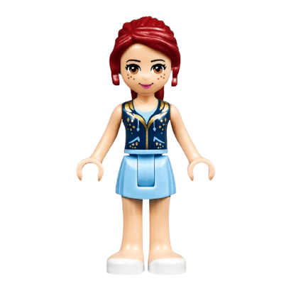 Фігурка Lego Girl Mia Bright Light Blue Skirt Friends frnd126 2 Б/У - Retromagaz