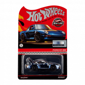 Машинка Premium Hot Wheels Porsche 959 Red Line Club RLC 1:64 JCP15 Blue - Retromagaz