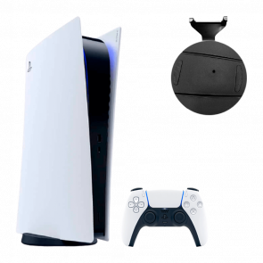 Набор Консоль Sony PlayStation 5 Digital Edition 825GB White Б/У  + Подставка Black - Retromagaz