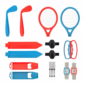 Набір Codogoy Switch 12 in 1 Sports Accessories Red Blue Новий - Retromagaz