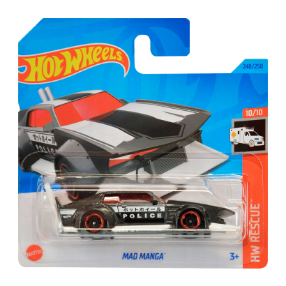 Машинка Базова Hot Wheels Mad Manga Rescue 1:64 HKJ25 Grey - Retromagaz