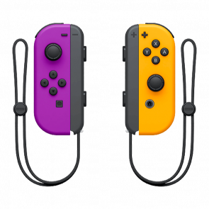 Контролери Бездротовий Nintendo Switch Joy-Con Neon Purple Neon Orange Новий - Retromagaz