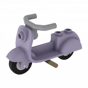 Транспорт Lego Скутер Dark Grey Stand Light Grey Angular Handlebars 15396c06 6172817 6167664 6245283 4644102 Lavender Б/У