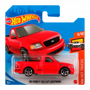 Машинка Базова Hot Wheels '99 Ford F-150 SVT Lightning Fast & Furious Hot Trucks 1:64 GRY97 Red - Retromagaz