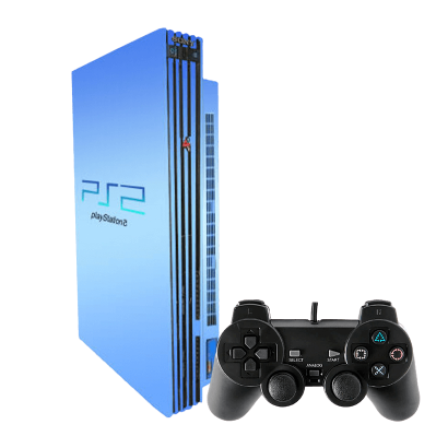 Консоль Sony PlayStation 2 Limited Edition Chip Aqua Blue Б/У - Retromagaz