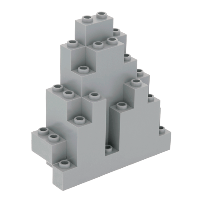 Скала Lego Панель Triangular 3 x 8 x 7 6083 4161046 6052991 Light Bluish Grey Б/У - Retromagaz