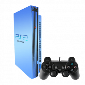 Консоль Sony PlayStation 2 Limited Edition Chip Aqua Blue Б/У - Retromagaz