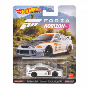 Машинка Premium Hot Wheels Mitsubishi Lancer Evolution VI 5 Forza Horizon 1:64 HCP11 White - Retromagaz