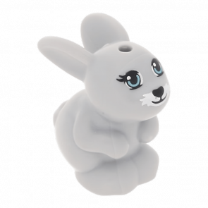 Фігурка Lego Земля Bunny Rabbit Friends Sitting with Medium Azure Eyes Animals 98387pb02 6022491 Light Bluish Grey Б/У