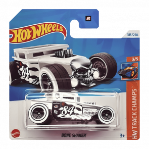 Машинка Базова Hot Wheels Bone Shaker Treasure Hunts Track Champs 1:64 HTF24 White - Retromagaz