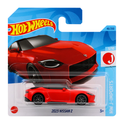 Машинка Базовая Hot Wheels 2023 Nissan Z J-Imports 1:64 HKK64 Red - Retromagaz