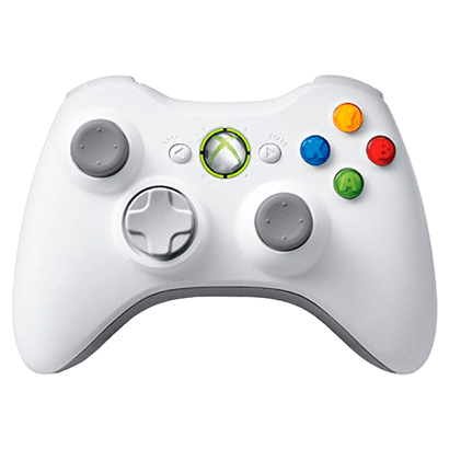 Геймпад Бездротовий Microsoft Xbox 360 White Б/У - Retromagaz