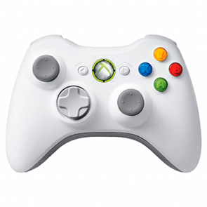 Геймпад Беспроводной Microsoft Xbox 360 White Б/У