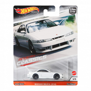 Машинка Premium Hot Wheels Nissan Silvia (S14) Modern Classics 1:64 GJP99 White - Retromagaz