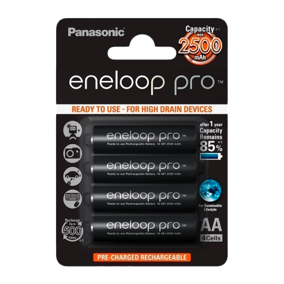 Акумулятор Panasonic AA Eneloop Pro 4шт 2500 mAh - Retromagaz