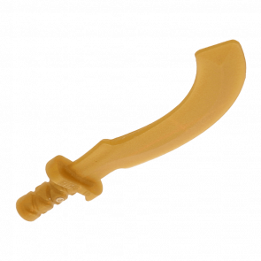 Оружие Lego Меч Khopesh Sickle Sword 93247 4610763 6099952 Pearl Gold Б/У - Retromagaz