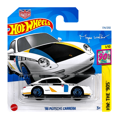 Машинка Базовая Hot Wheels '96 Porsche Carrera Magnus Walker The `90S 1:64 HTF01 White - Retromagaz