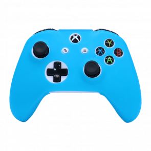 Чехол Силиконовый RMC Xbox One Glowing in Dark Neon Blue Новый - Retromagaz