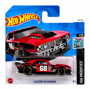 Машинка Базовая Hot Wheels Custom '68 Camaro Modified 1:64 HTB69 Red