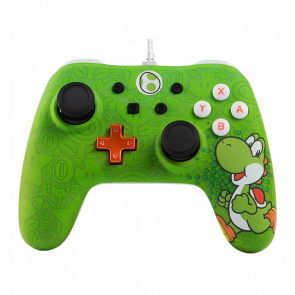 Геймпад Дротовий PowerA Switch PC Wired Controller for Nintendo Switch - Yoshi Green 1.5m Б/У - Retromagaz