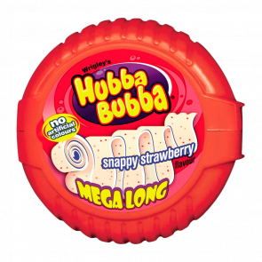 Жевательная Резинка Hubba Bubba Mega Lang Snappy Strawberry 56g - Retromagaz