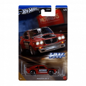 Тематична Машинка Hot Wheels Mazda RX-3 Mothers Speed Graphics 1:64 HRT07 Red - Retromagaz